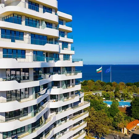 Cosy Sea View With Terrace 2 Min From Lazur شقة بورغاس